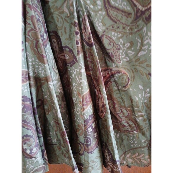 Lauren Ralph Lauren Silk Chiffon Maxi Paisley Print Flowy Skirt W 20 Lined ($149 - Picture 4 of 16